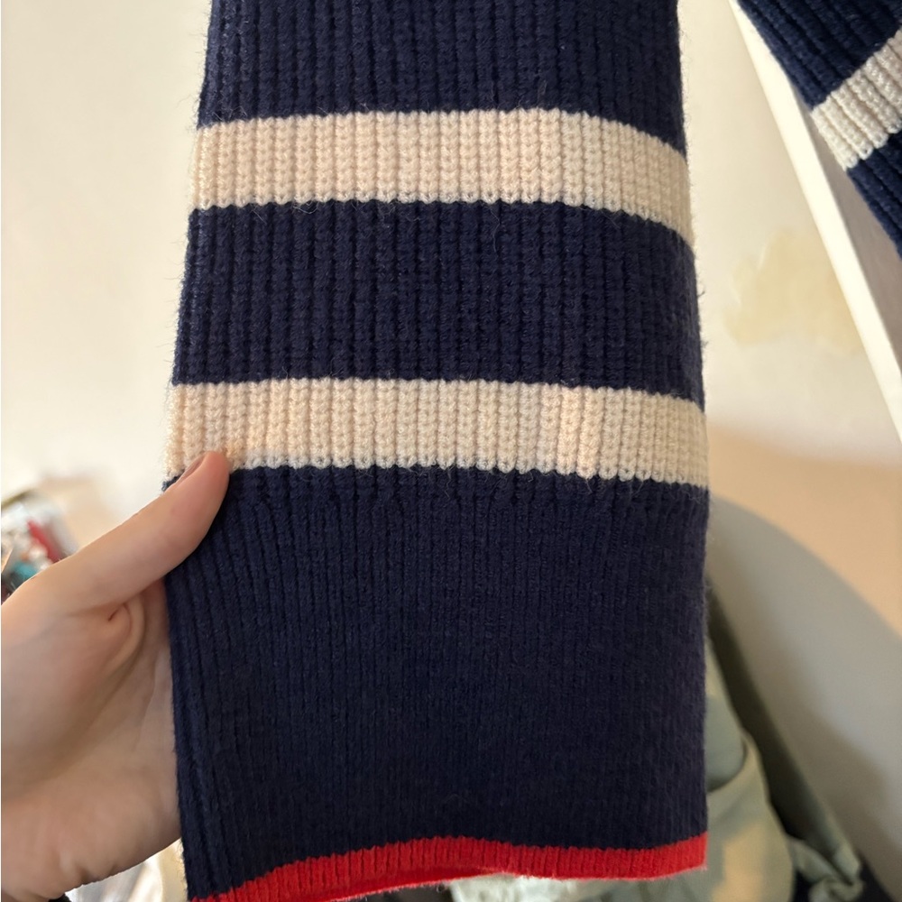Zara Navy and White Striped Sweater - Picture 3 of 3